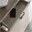 Leick Home Traditional Wood Tray Edge Console Hall Stand in Smoke Gray