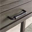 Leick Home Traditional Wood Tray Edge Console Hall Stand in Smoke Gray