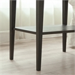 Beckett Wood Drawer Nightstand Table with AC/USB Charger in Gray