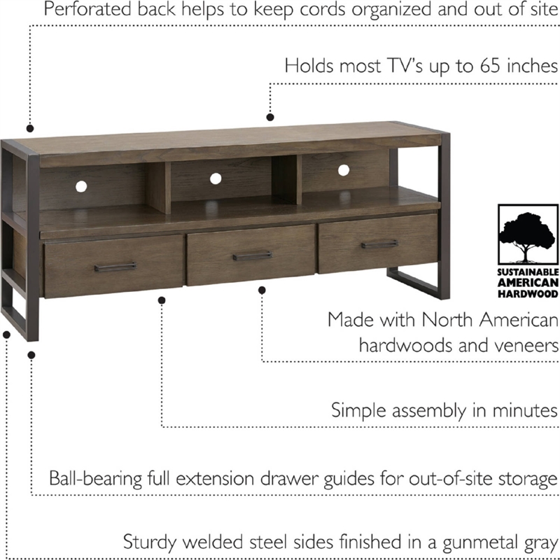 Leick Home 84360 Ender TV Stand For 65