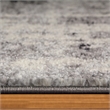 594267 Allerick Vintage Monochromatic Abstract Gray Area Rug 1'9