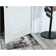 594267 Allerick Vintage Monochromatic Abstract Gray Area Rug 1'9