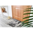 594267 Allerick Vintage Monochromatic Abstract Gray Area Rug 1'9