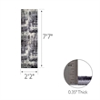 594283 Allerick Vintage Monochromatic Abstract Gray Area Rug Runner 2'2