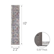 596171 Calian Vintage Patchwork Boho Chic Faded Area Rug Runner 2'2