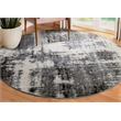 596379 Allerick Vintage Monochromatic Abstract Gray Area Rug 5'3