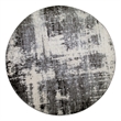 596379 Allerick Vintage Monochromatic Abstract Gray Area Rug 5'3