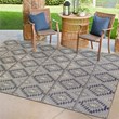 Leick Home 595470 Cirrido Southwestern Indoor Outdoor Area Rug Rectangle 5'3