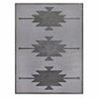 Leick Home 596676 Tegan Southwestern Indoor Outdoor Area Rug Rectangle 5'3