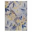Leick Home 595280 Song Floral Indoor Outdoor Area Rug Rectangle 6'7