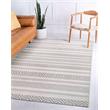Leick Home 596494 Everald Gray Indoor Outdoor Area Rug 6'7