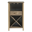 Leick Home Leah Mini Bar Cabinet-Dune and Gold
