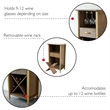 Leick Home Leah Mini Bar Cabinet-Dune and Gold