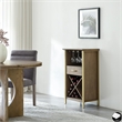 Leick Home Leah Mini Bar Cabinet-Dune and Gold