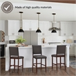 Design House Metal Counter Stool in Cappuccino-Set of 4
