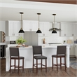 Design House Metal Counter Stool in Cappuccino-Set of 4
