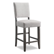 Design House Metal Counter Stool in Blackbean & Heather Gray-Set of 4