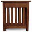Leick Furniture Mission Wood End Table in Medium Oak Brown