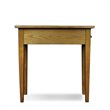 Leick Furniture Bin Pull Narrow Wood End Table in Candleglow Brown Finish