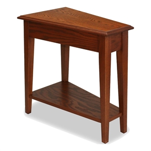 Leick Furniture Favorite Finds Recliner Wedge Table in Medium Oak