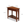 Leick Furniture Favorite Finds Recliner Wedge Table in Medium Oak