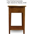Leick Furniture Wood Shaker Square End Table in Medium Oak Finish