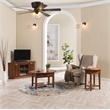 Leick Furniture Wood Oval End Table in Medium Oak Wood