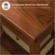 Leick Furniture Wood Mission Console Table in Russet Oak