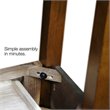Leick Furniture Wood Mission Console Table in Russet Oak