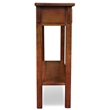 Leick Furniture Wood Mission Console Table in Russet Oak