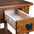 Leick Furniture Wood Mission Chairside End Table in Russet Brown