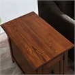 Leick Furniture Favorite Finds Mission Cabinet Wood End Table in Brown/Russet