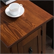 Leick Furniture Favorite Finds Mission Cabinet Wood End Table in Brown/Russet