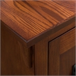 Leick Furniture Favorite Finds Mission Cabinet Wood End Table in Brown/Russet