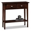 Leick Furniture Hall Wood Console-Sofa Table in Chocolate Oak Finish