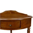 Leick Favorite Finds Wood Corner Table in Russet/Mahogany