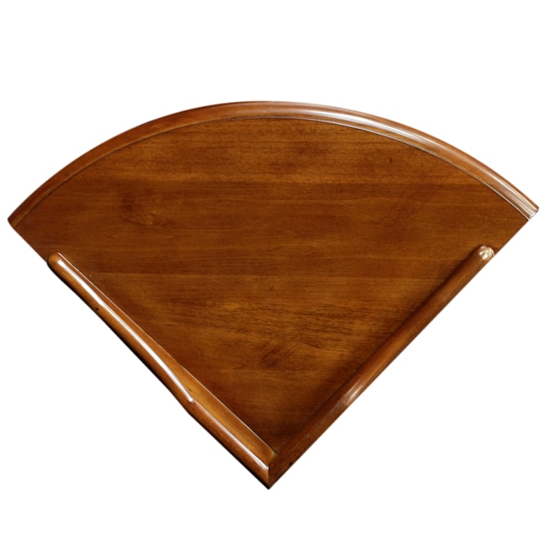 Leick Favorite Finds Wood Corner Table in Russet/Mahogany