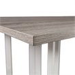 Holly & Martin Driness Drop Leaf Dining Table in Gray/White