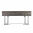 Holly & Martin Driness Drop Leaf Dining Table in Gray/White