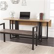Holly & Martin Driness Drop Leaf Dining Table in Oak and Black