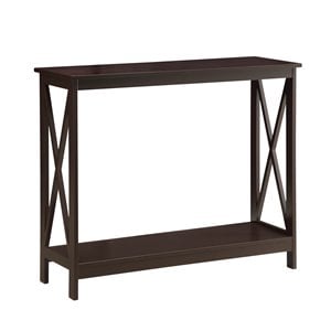 Convenience Concepts Oxford Console Table in Espresso Wood Finish