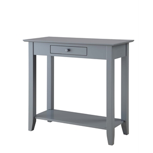 Convenience Concepts American Heritage Console Table in Gray Wood Finish