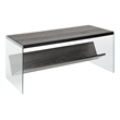 Convenience Concepts Soho Coffee Table in Weathered Gray Wood Finish
