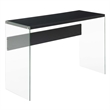 Convenience Concepts Soho Console Table in Weathered White Wood Finish