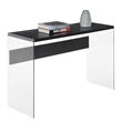 Convenience Concepts Soho Console Table in Weathered White Wood Finish