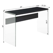Convenience Concepts Soho Console Table in Weathered White Wood Finish