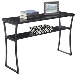 Convenience Concepts X-Calibur Console Table in Espresso Wood Finish
