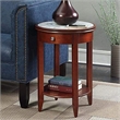 Convenience Concepts American Heritage Baldwin End Table in Mahogany Wood Finish