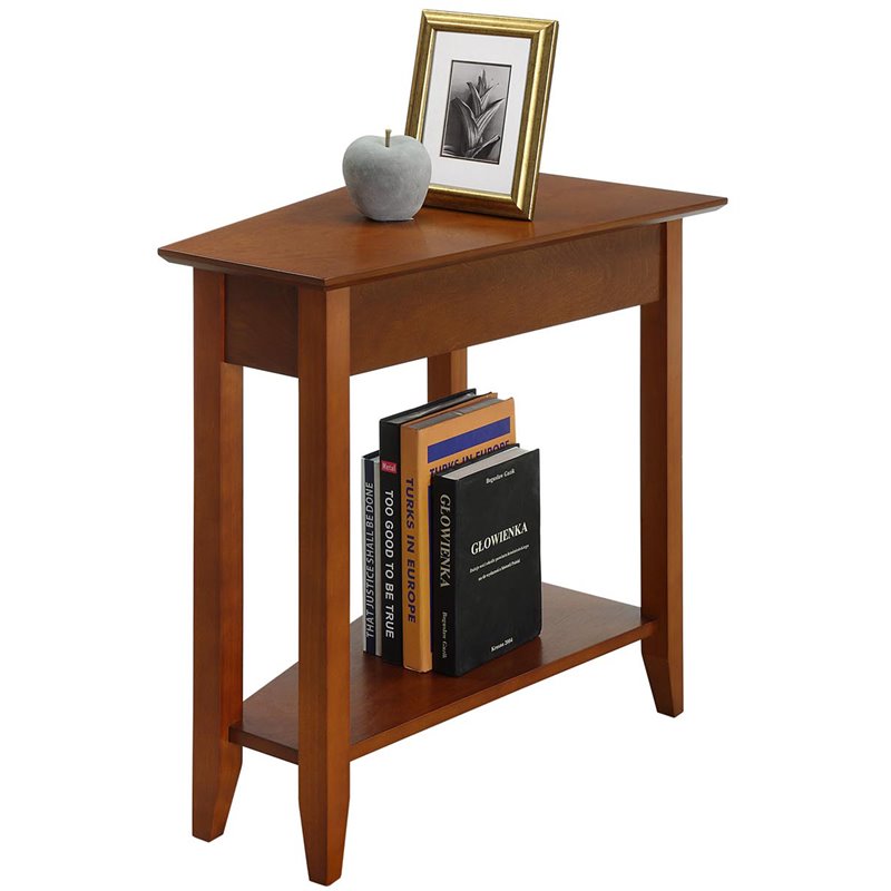 Convenience Concepts End Table Coffee Accent Table Rectangle in Cherry Wood