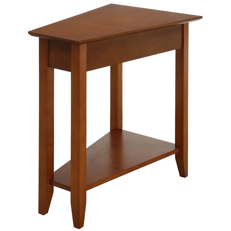 Convenience Concepts End Table Coffee Accent Table Rectangle in Cherry Wood